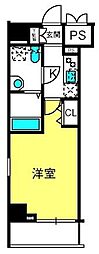 LIVCITY浦和常盤壱番舘 1Kの間取図画像