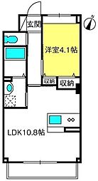 グランフェリシア 1LDKの間取図画像