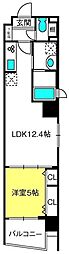 ルーチェ 1LDKの間取図画像