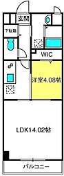 MONARCHVILLA 1LDKの間取図画像