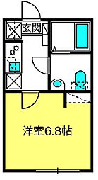 アスコット大宮北 1Kの間取図画像