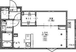 KEIAI RESIDENCE 大和田VI 1LDKの間取図画像