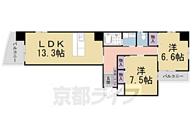 レスペクテ 1002 ｜ 滋賀県大津市御幸町（賃貸マンション2LDK・10階・65.78㎡） その2