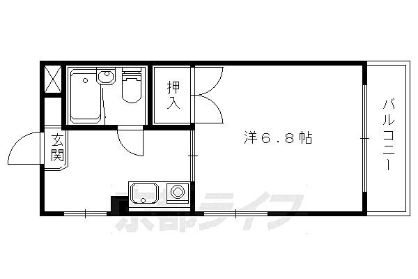 ＣＯＺＹ　ＨＯＵＳＥ 101｜京都府京都市山科区音羽中芝町(賃貸マンション1K・1階・19.20㎡)の写真 その2