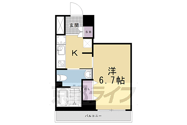 ヴィラ東山本町 101｜京都府京都市東山区本町4丁目(賃貸マンション1K・1階・23.27㎡)の写真 その2