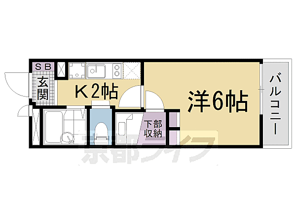 レオパレスコンフォート大津京 204｜滋賀県大津市皇子が丘2丁目(賃貸マンション1K・2階・20.81㎡)の写真 その2