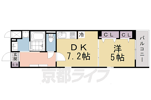 エムアイ　ヒルズ 105｜京都府京都市伏見区竹田北三ツ杭町(賃貸マンション1DK・1階・35.17㎡)の写真 その2