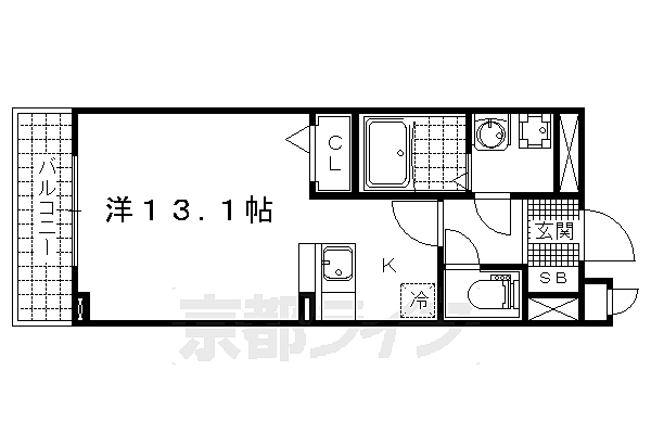 ブリリアント　テラス 306｜滋賀県大津市今堅田2丁目(賃貸マンション1K・3階・32.32㎡)の写真 その2