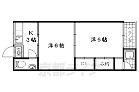 コーポ大谷 11 ｜ 滋賀県大津市大谷町（賃貸アパート2K・2階・30.78㎡） その2