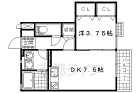 サーキディット 101 ｜ 滋賀県大津市大将軍1丁目（賃貸アパート1DK・1階・33.39㎡） その2