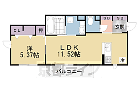 Ｌｕｃｅｎｔ本堅田 101 ｜ 滋賀県大津市本堅田6丁目（賃貸アパート1LDK・1階・41.11㎡） その2