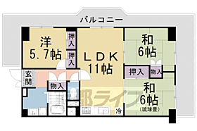 ルネ大津1号館 309 ｜ 滋賀県大津市におの浜2丁目（賃貸マンション3LDK・3階・71.50㎡） その2