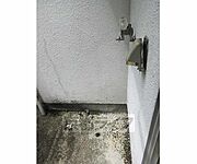 室外洗濯機置場です