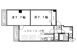 リアライズ小山西御所 3階2LDKの間取り