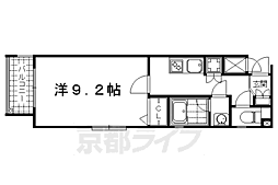 ベラジオ京都高台寺 4階1Kの間取り