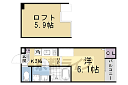 ハーモニーテラス椥辻中在家町 1階/103