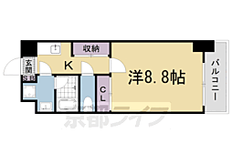 エンゼルプラザ瀬田駅前 9階1Kの間取り