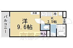 アークリード浜大津 305 3階1Kの間取り