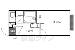 レオパレス清水 1Kの間取図画像
