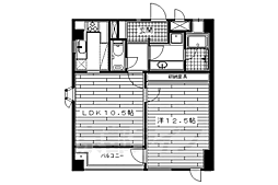 ノースコート 1LDKの間取図画像