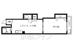ミレイ・大宮 1LDKの間取図画像