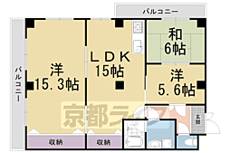 ル・シェール西院 3LDKの間取図画像