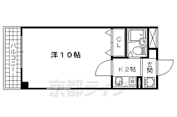 エスポワール川向 1Kの間取図画像