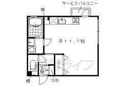 グレースアレイ西院 2階/205