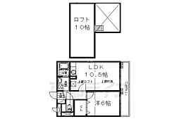 BelleceDomani 1LDKの間取図画像
