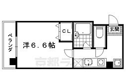 メゾン・ラルジュ 1Kの間取図画像