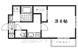 ブランドールO&A 1Kの間取図画像
