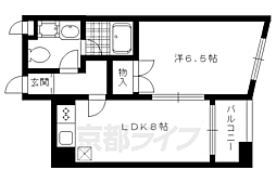 ルミエール北大路 1LDKの間取図画像