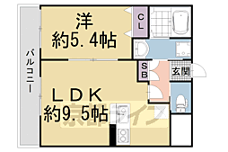 LaFiteOMIYA 1LDKの間取図画像