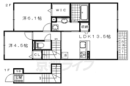 セジュール623 2LDKの間取図画像