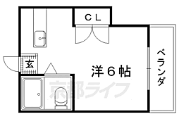 ニューハウス上田 1Kの間取図画像