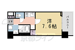 ベラジオレガシー京都西七条 1Kの間取図画像