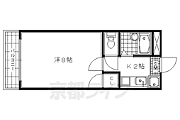 メゾンエチーフ 1Kの間取図画像