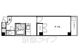 錦プラザ 1Kの間取図画像