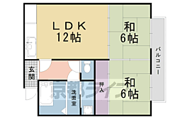 藤の森コーポ 2LDKの間取図画像