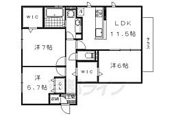 WembleyLuzAzul 3LDKの間取図画像