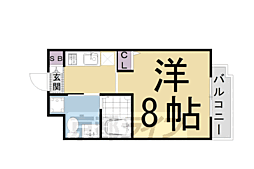 RAN-NIJO 1Kの間取図画像