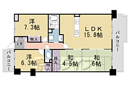 ライオンズマンション大津秋葉台 4LDKの間取図画像
