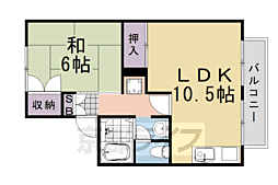 セジュールすみよし 1LDKの間取図画像
