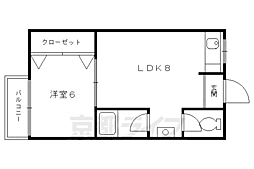 第1住田屋ビル住田屋マンション 1LDKの間取図画像