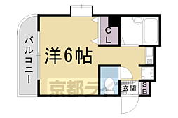 エスペランストリイ 1Kの間取図画像