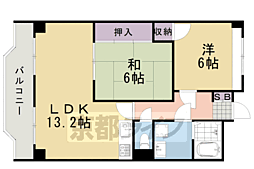 グランシエル桂part2 2LDKの間取図画像