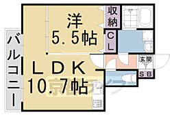 Ken&Lala 1LDKの間取図画像