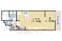 La Fite GOSHOKITA I 1LDKの間取図画像