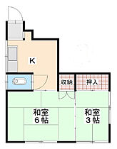 石原荘 102 ｜ 東京都北区上中里3丁目11-11（賃貸アパート2K・1階・26.00㎡） その2