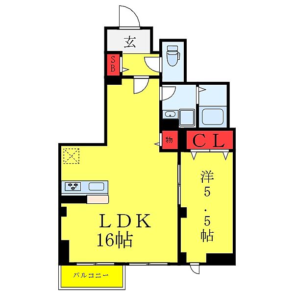 （仮称）田端新町1丁目Project 205｜東京都北区田端新町1丁目(賃貸マンション1LDK・2階・50.50㎡)の写真 その2